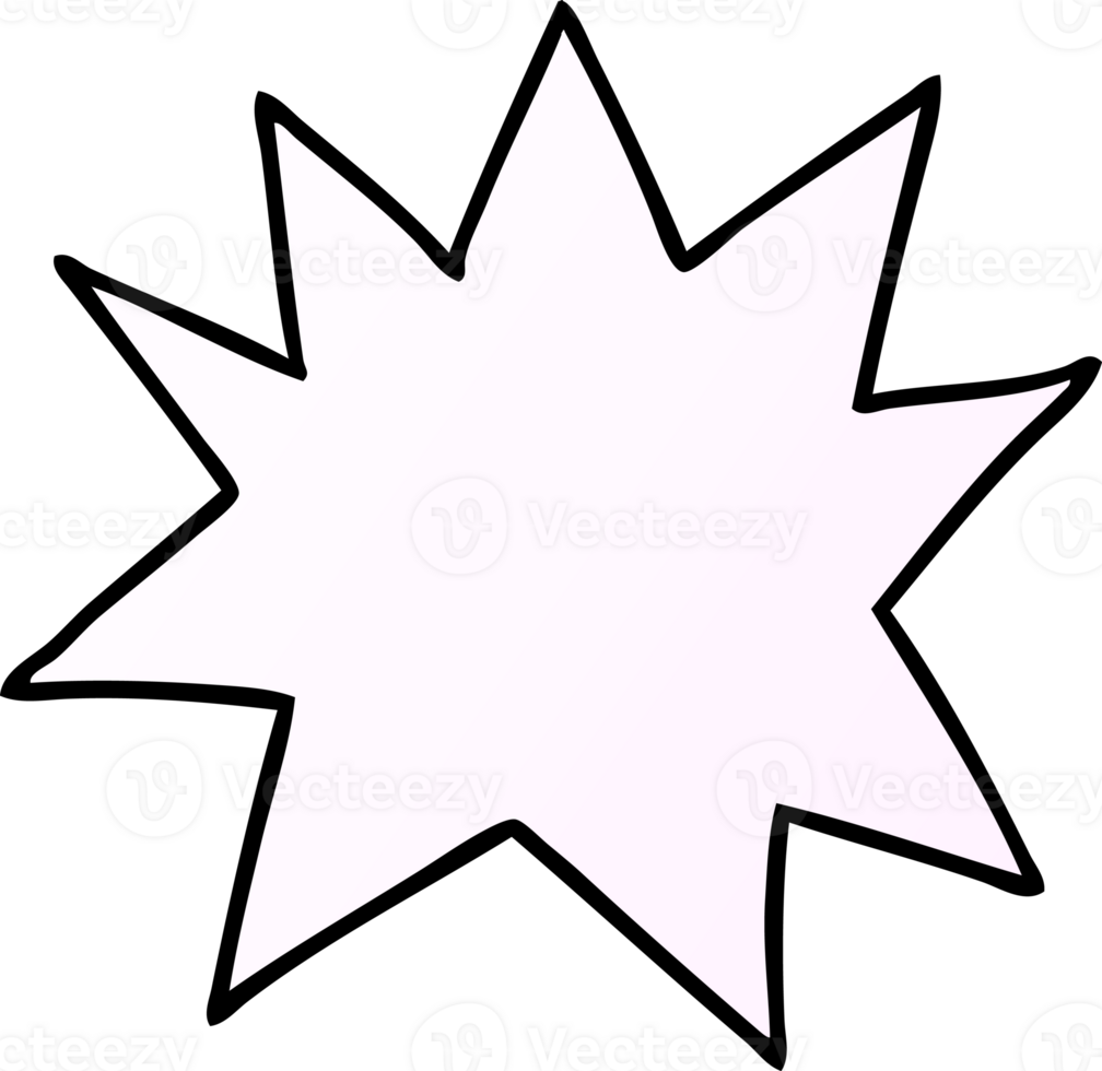 gradient cartoon doodle of a white sign png
