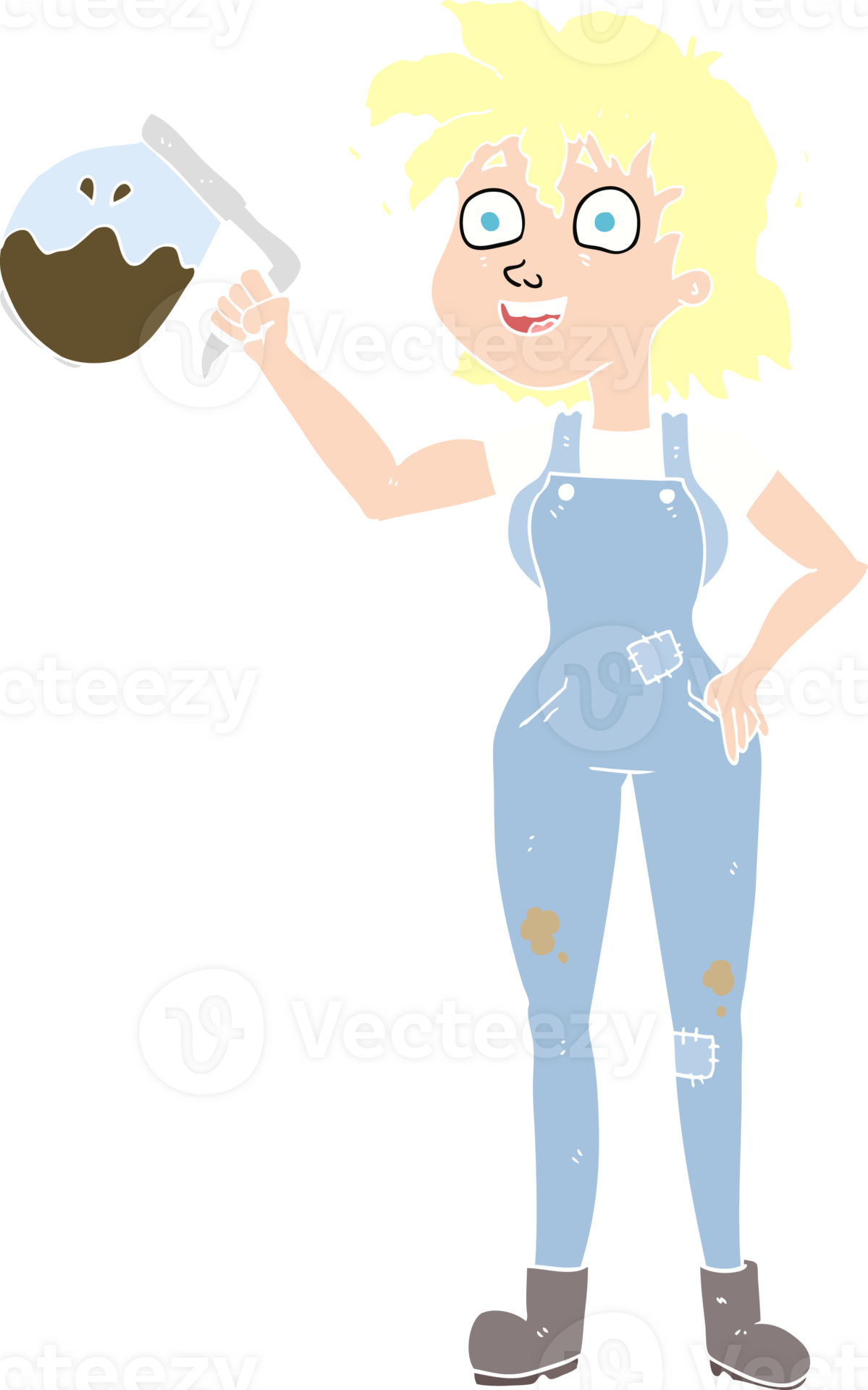 too much coffee flat color illustration of a cartoon 36495208 PNG