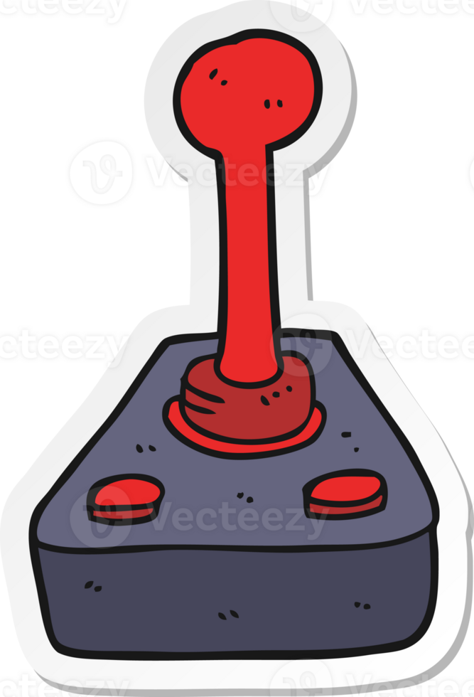 sticker of a cartoon joystick png