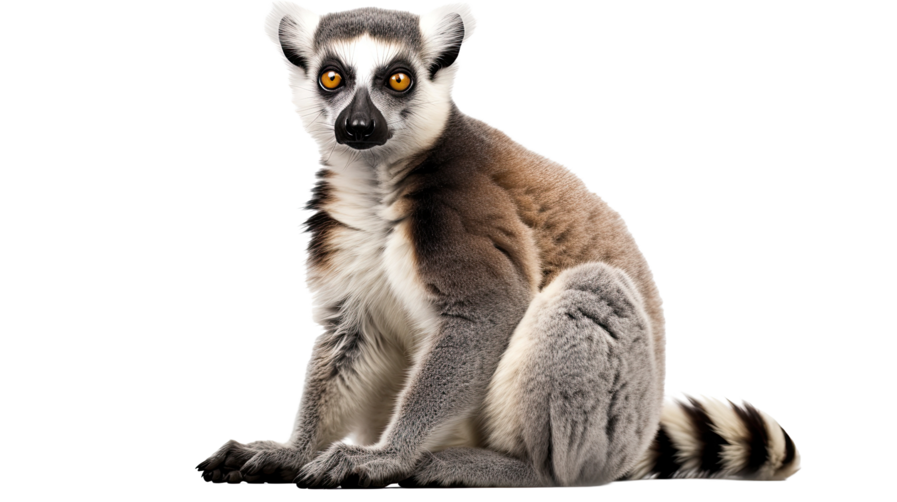 AI generated Lemur isolated on a transparent background png