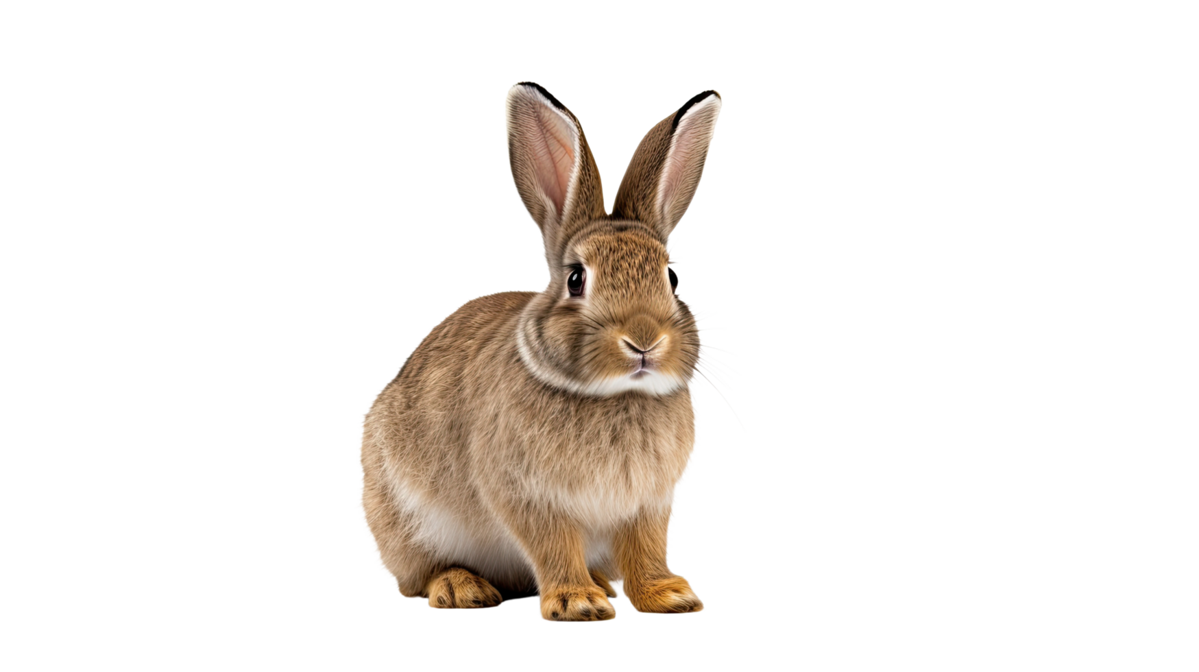 ai generiert Hase isoliert auf ein transparent Hintergrund png