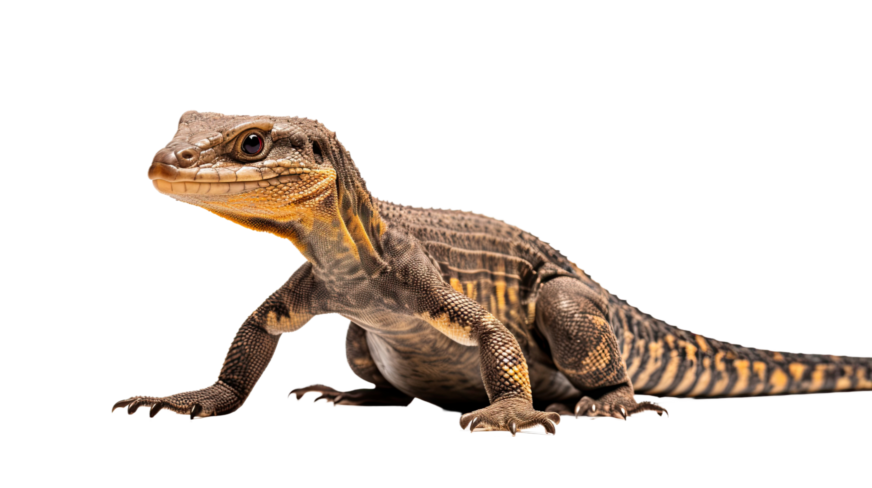 ai generiert Varanus Makramee isoliert auf ein transparent Hintergrund png