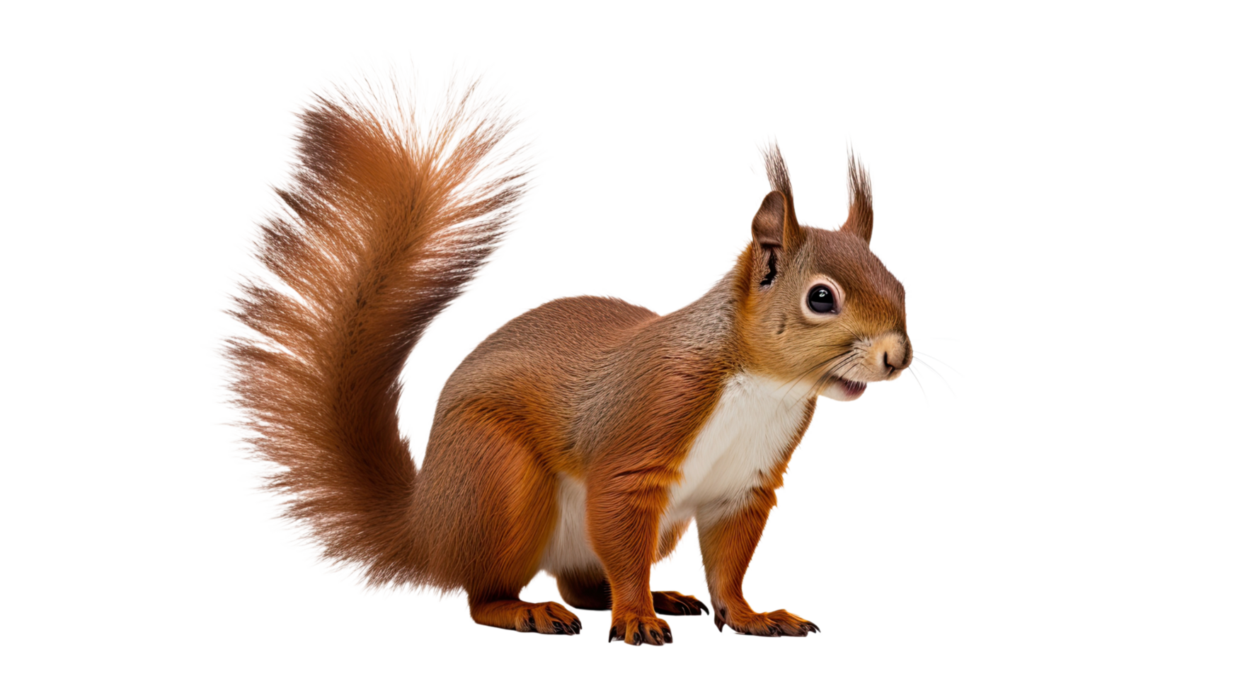 AI generated Squirrel isolated on a transparent background png