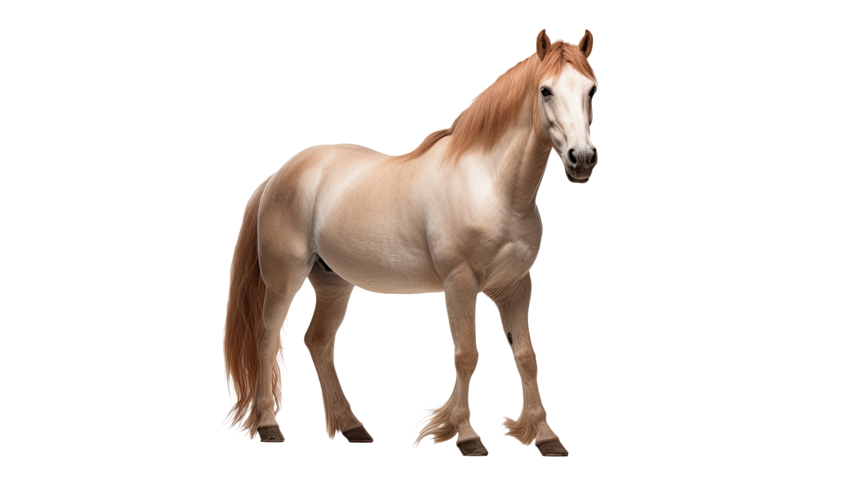 AI generated Horse isolated on a transparent background png