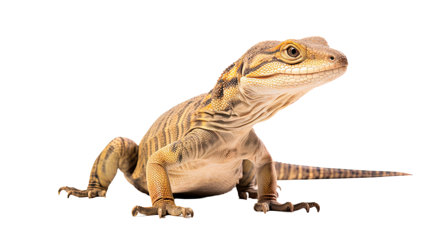 ai generiert Varanus Makramee isoliert auf ein transparent Hintergrund png