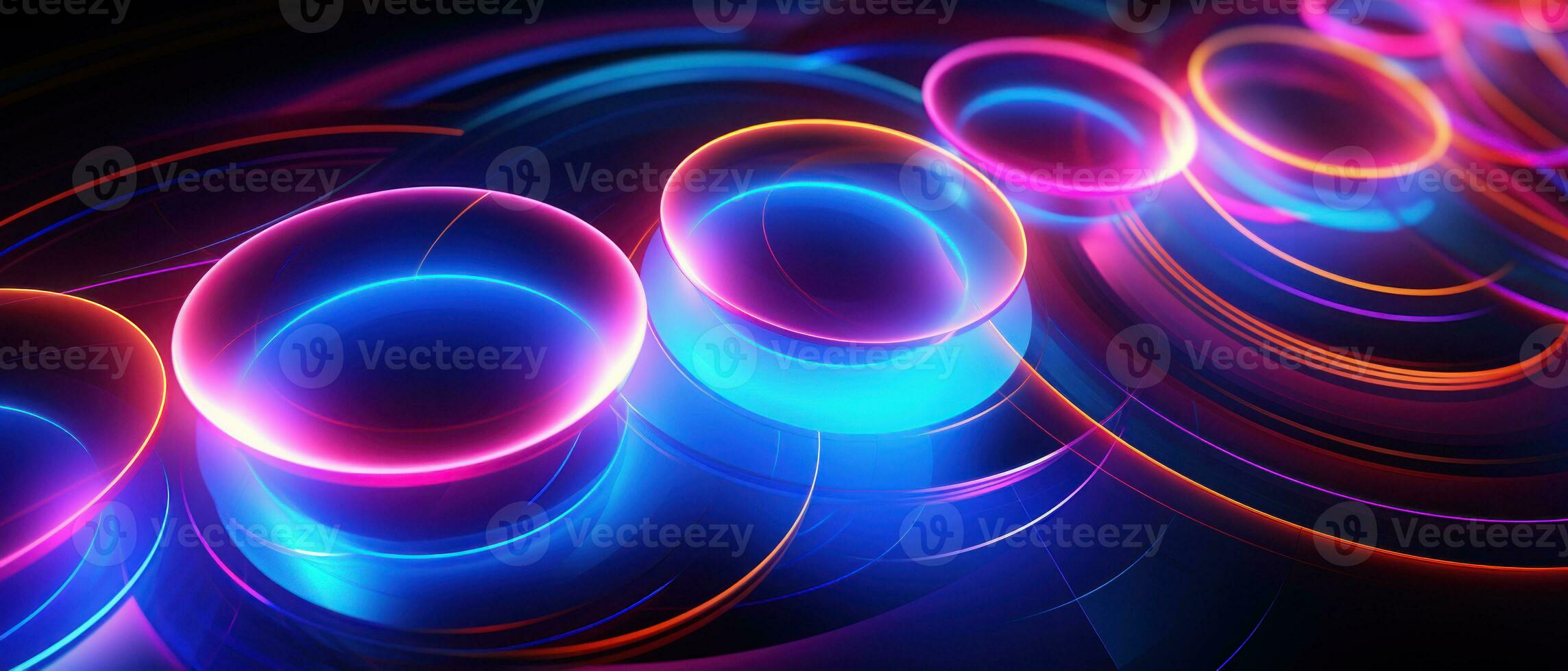 AI generated A journey through a digital portal awaits in this abstract disk background. photo