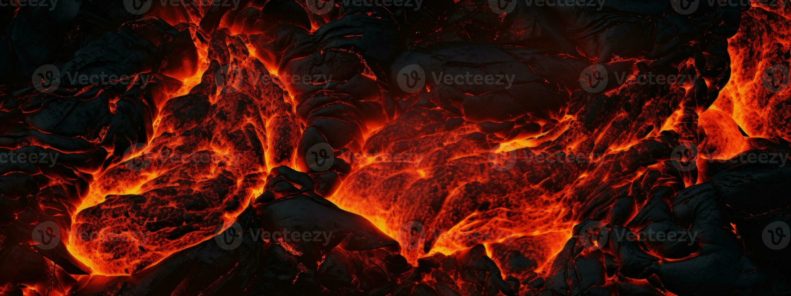 ai generado vívido lava textura en erupción. ai generativo. foto