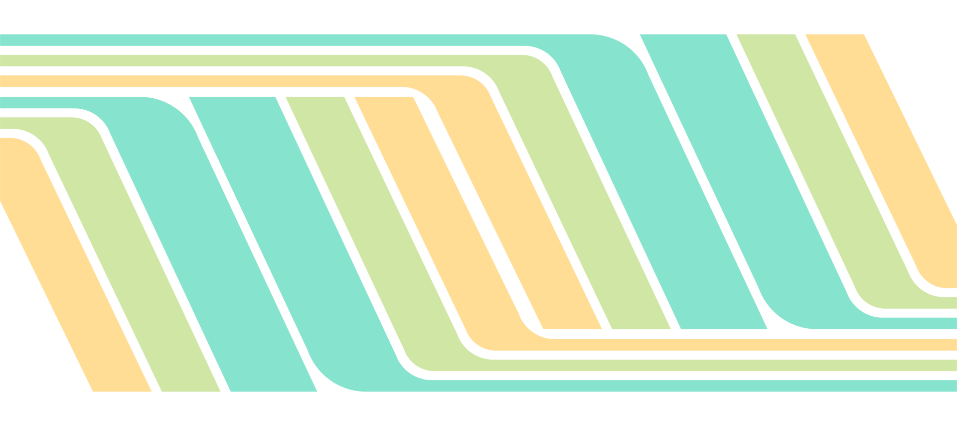 green pastel curve stripes geometric design background png