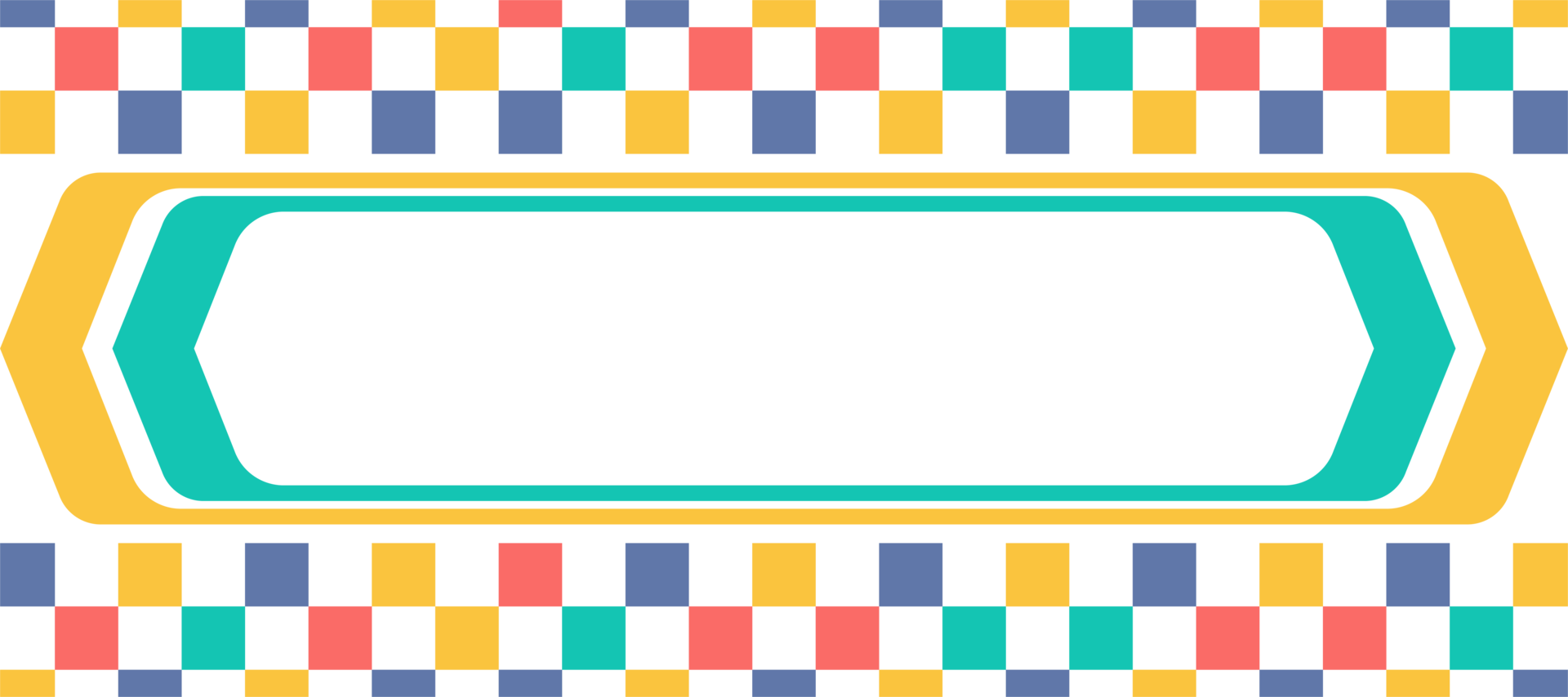 colorful cube squares geometric blog banner design transparent background png