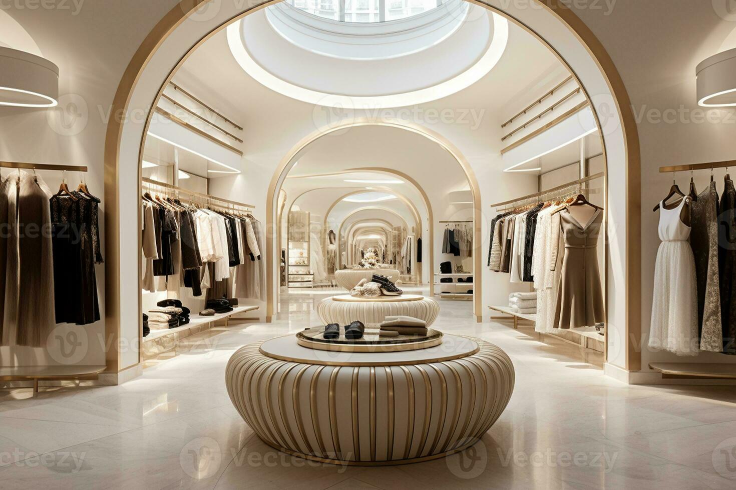 AI generated Women's Luxury Fashion and Accessories Store. photo