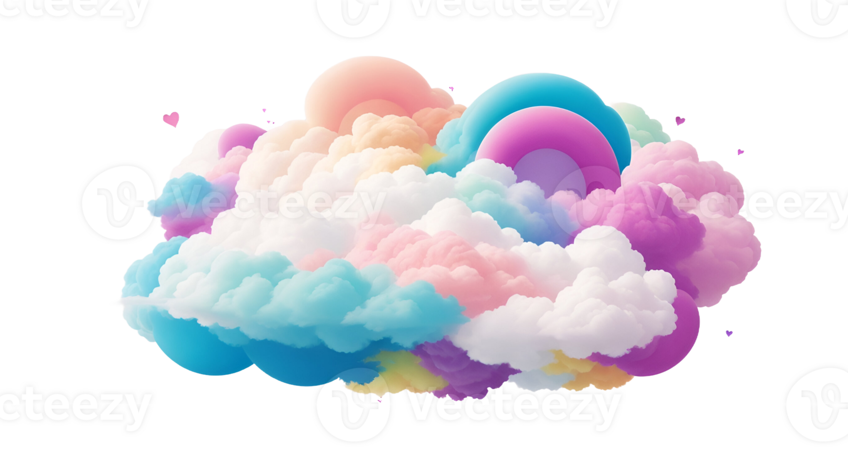 AI generated clouds png transparent background