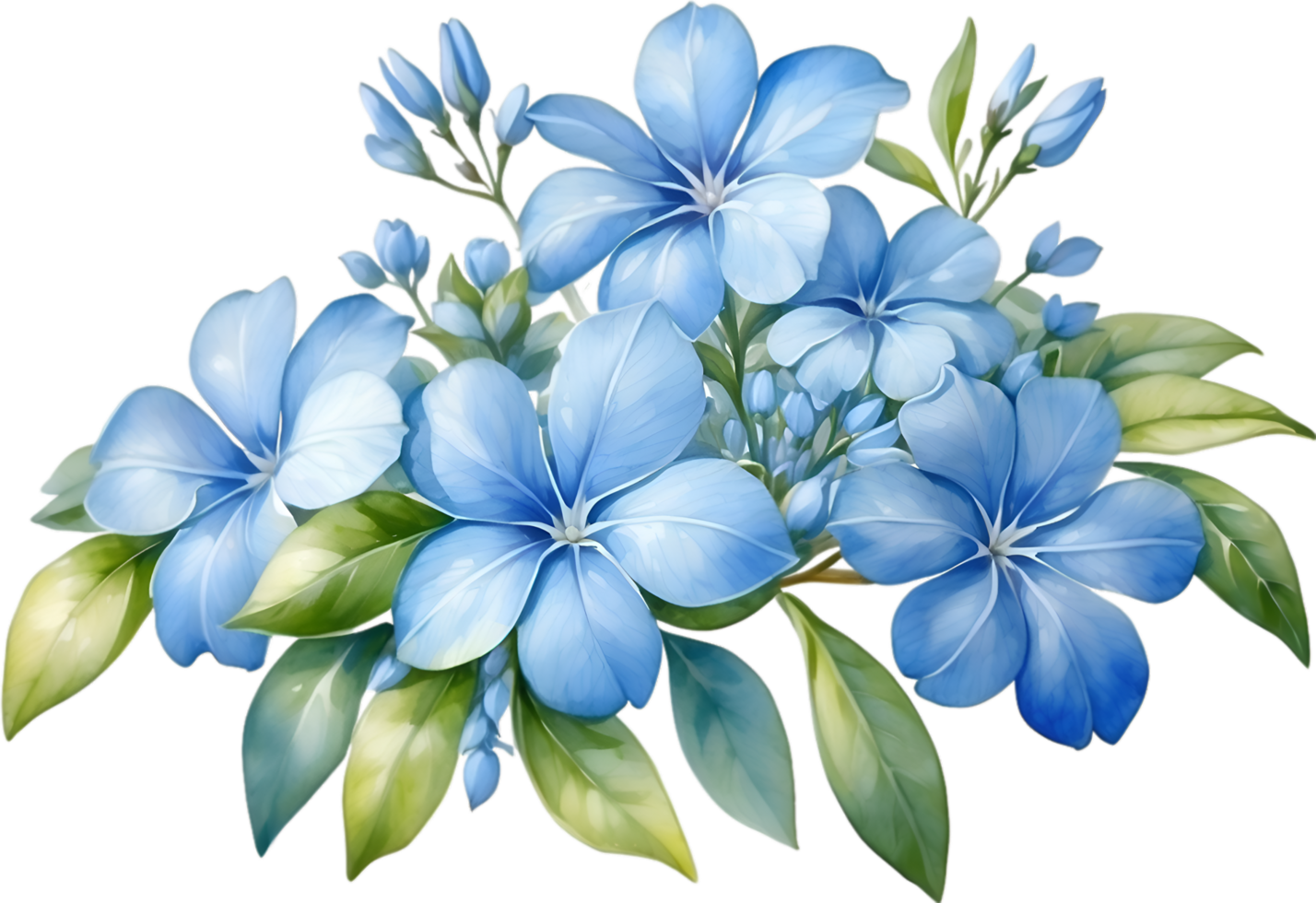 ai genererad vattenfärg målning av cape BLYBLOMMA blomma. ai-genererad png