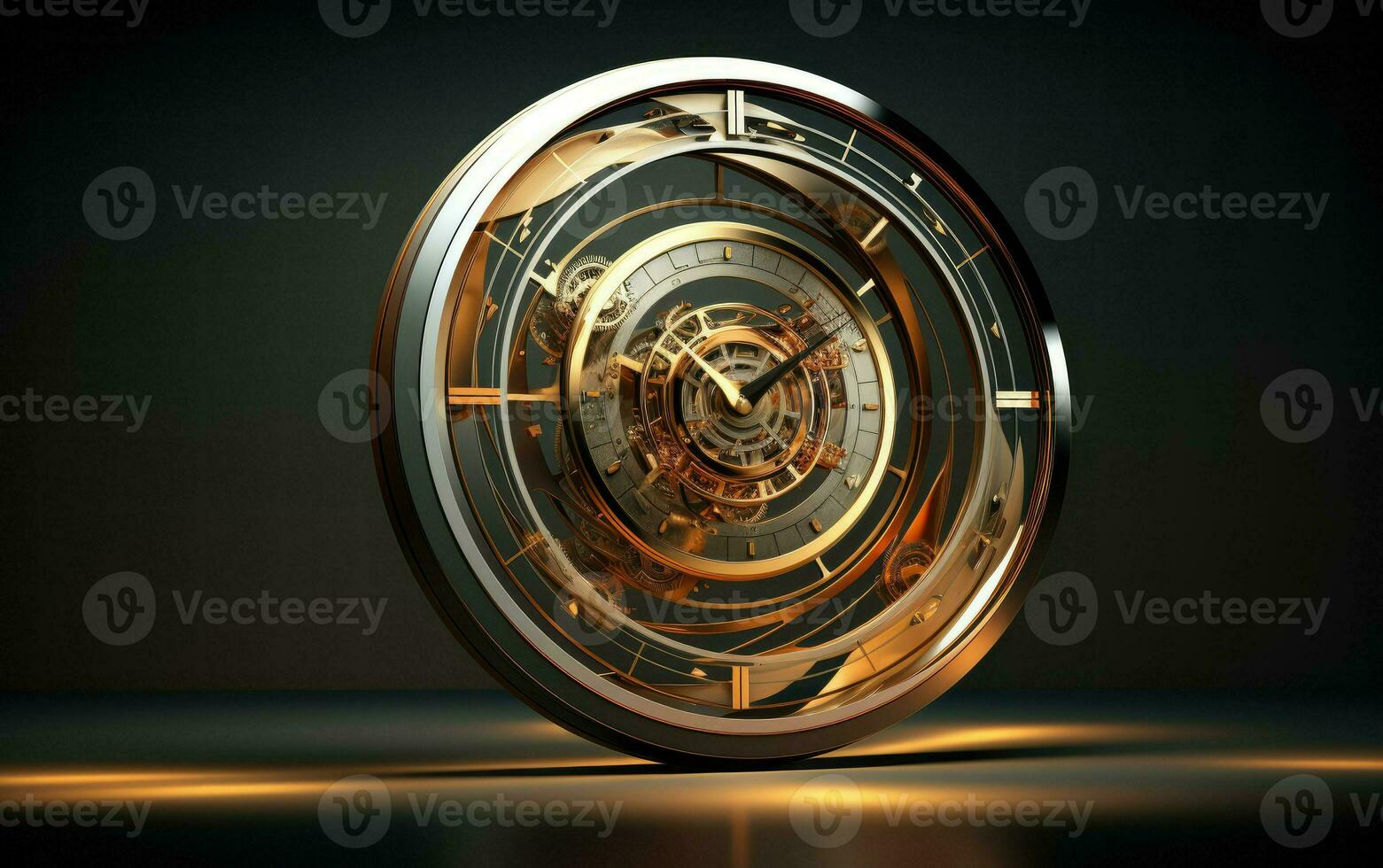 AI generated Clock Integration Concept Design photo
