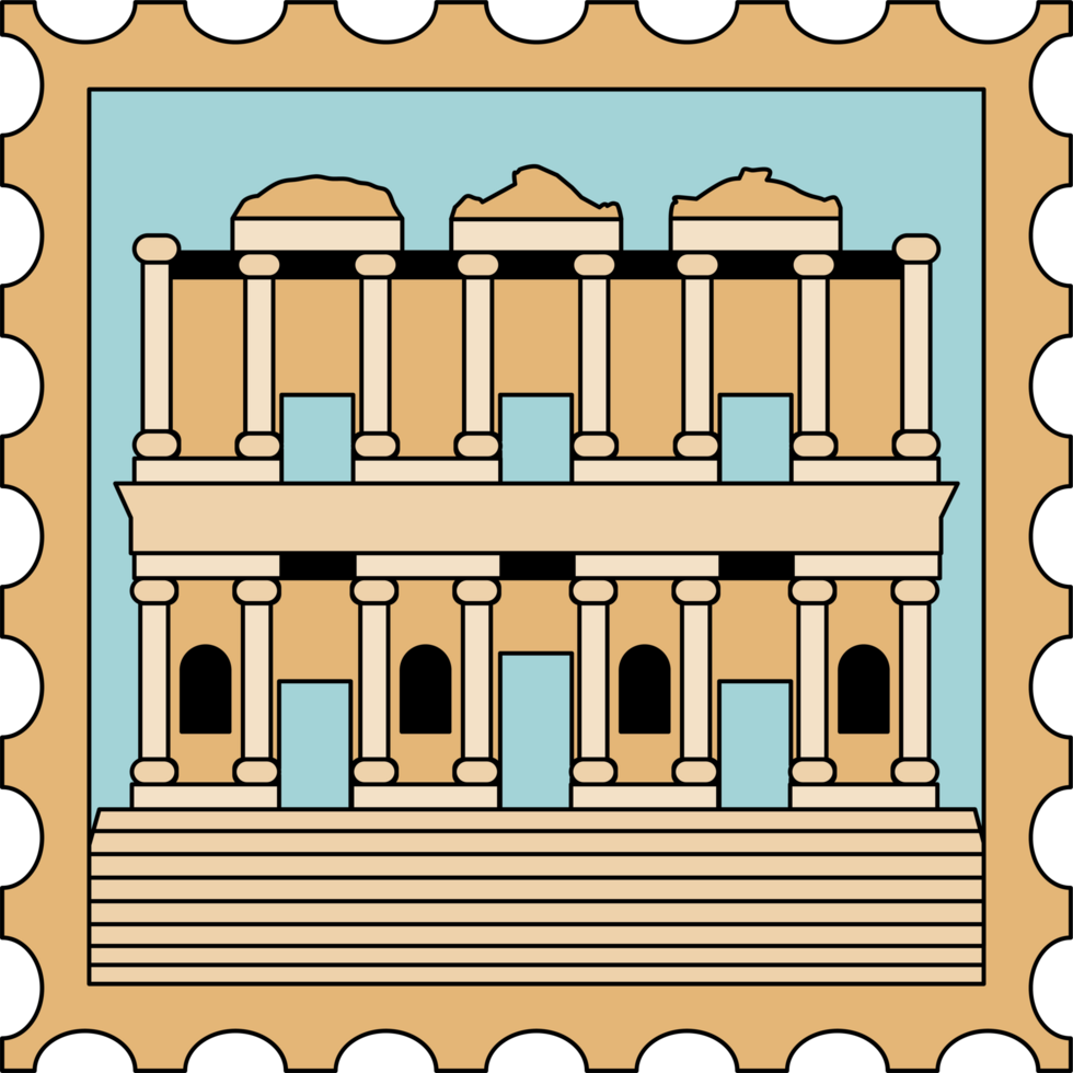 AI generated an illustration of the ancient building in the middle east png