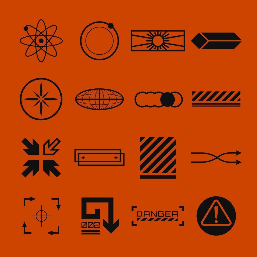 Futuristic Elements Scifi Ui Pack vector