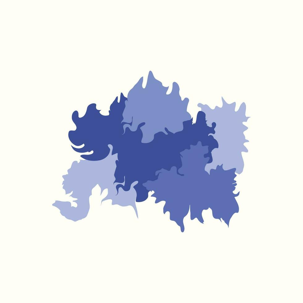 un azul y púrpura mapa vector