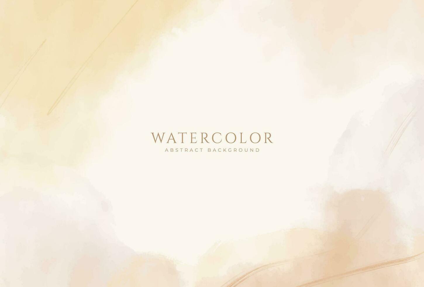 Abstract horizontal watercolor background. Neutral light colored empty space background illustration vector