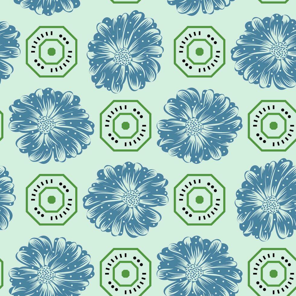 Floral Pattern for Textile vector