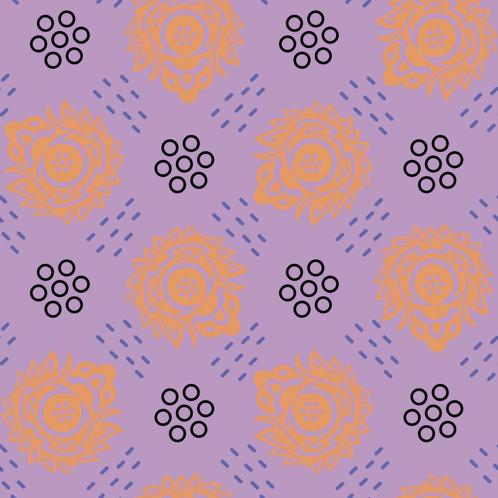 Floral Pattern on Ghost green for Textile print vector