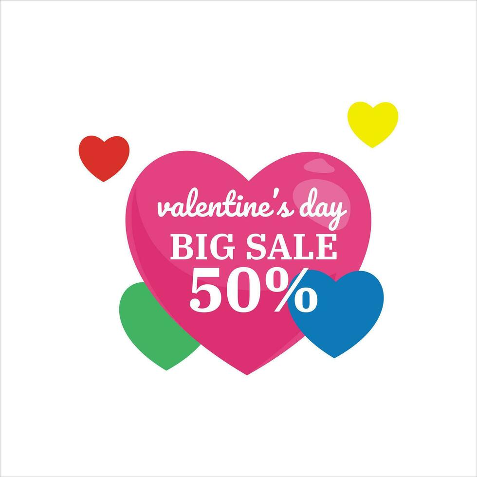 contento san valentin día descuento precio etiquetas grande rebaja etiqueta rojo corazón icono colocar. especial oferta etiquetas cinta, regalo caja, arco, flecha, redondo amor pegatina. fiesta promoción. plano diseño. vector