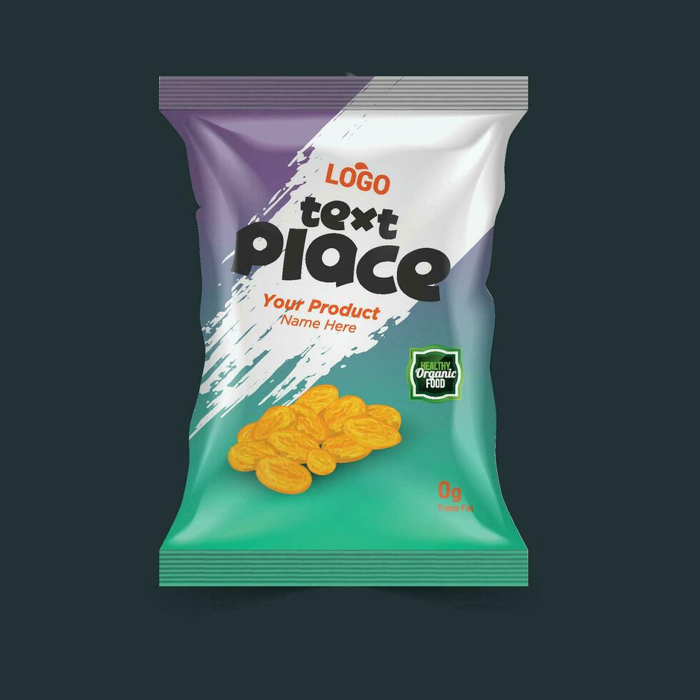 Packaging Design, foil bag Label Design, Dry fruit Packaging, Premium label design vector