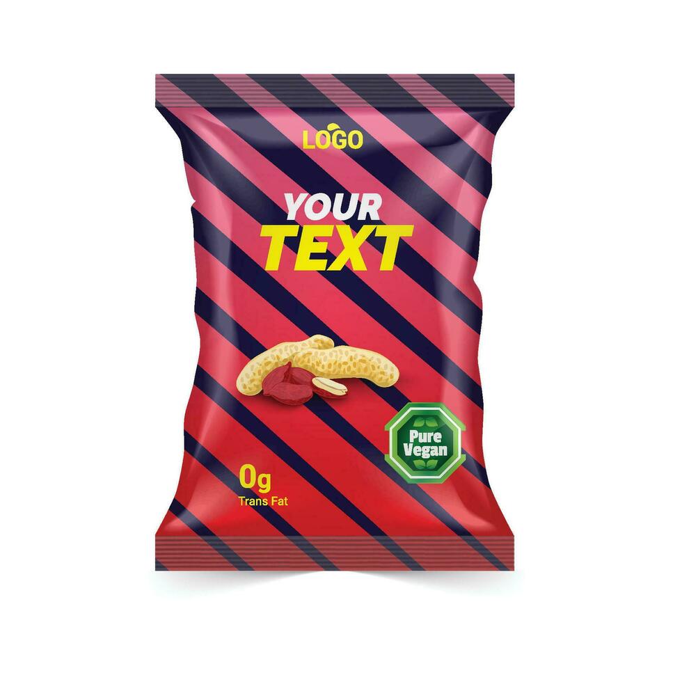 Packaging Design, foil bag Label Design, Dry fruit Packaging, Premium label design vector