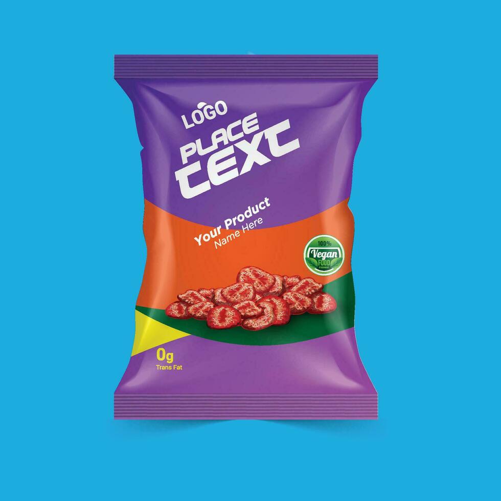 Packaging Design, foil bag Label Design, Dry fruit Packaging, Premium label design vector