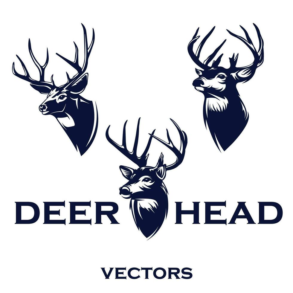 deer head vector silhouette