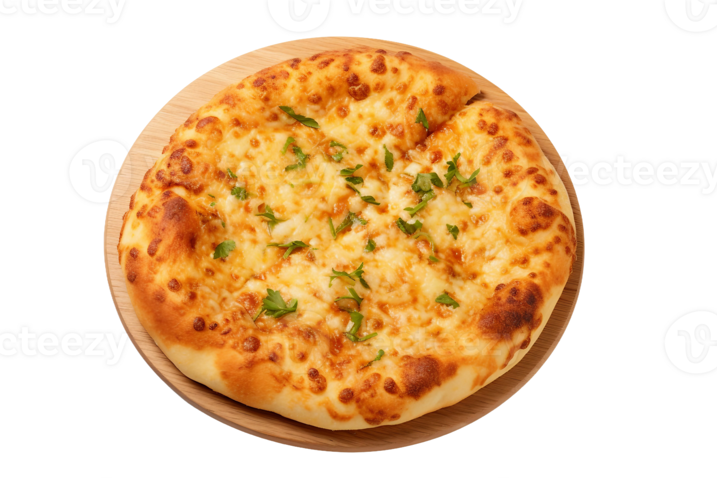 AI generated Cheese Manakeesh with Transparent Background. png