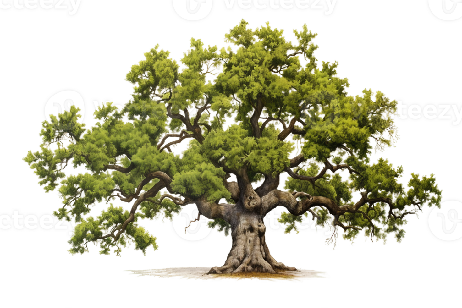 AI generated Oak with Transparent Background. png