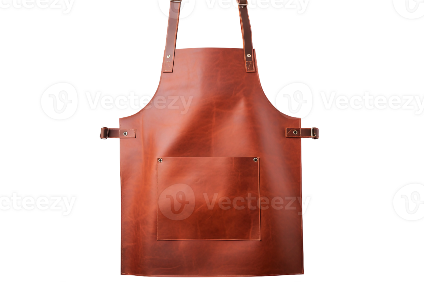 AI generated Leather Apron with Transparent Background. png