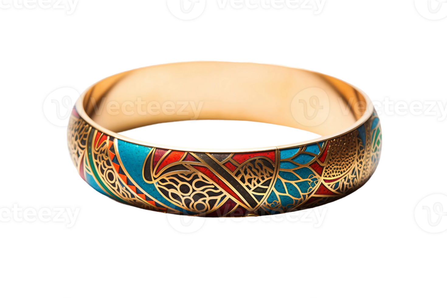 AI generated Bangle with Transparent Background. png