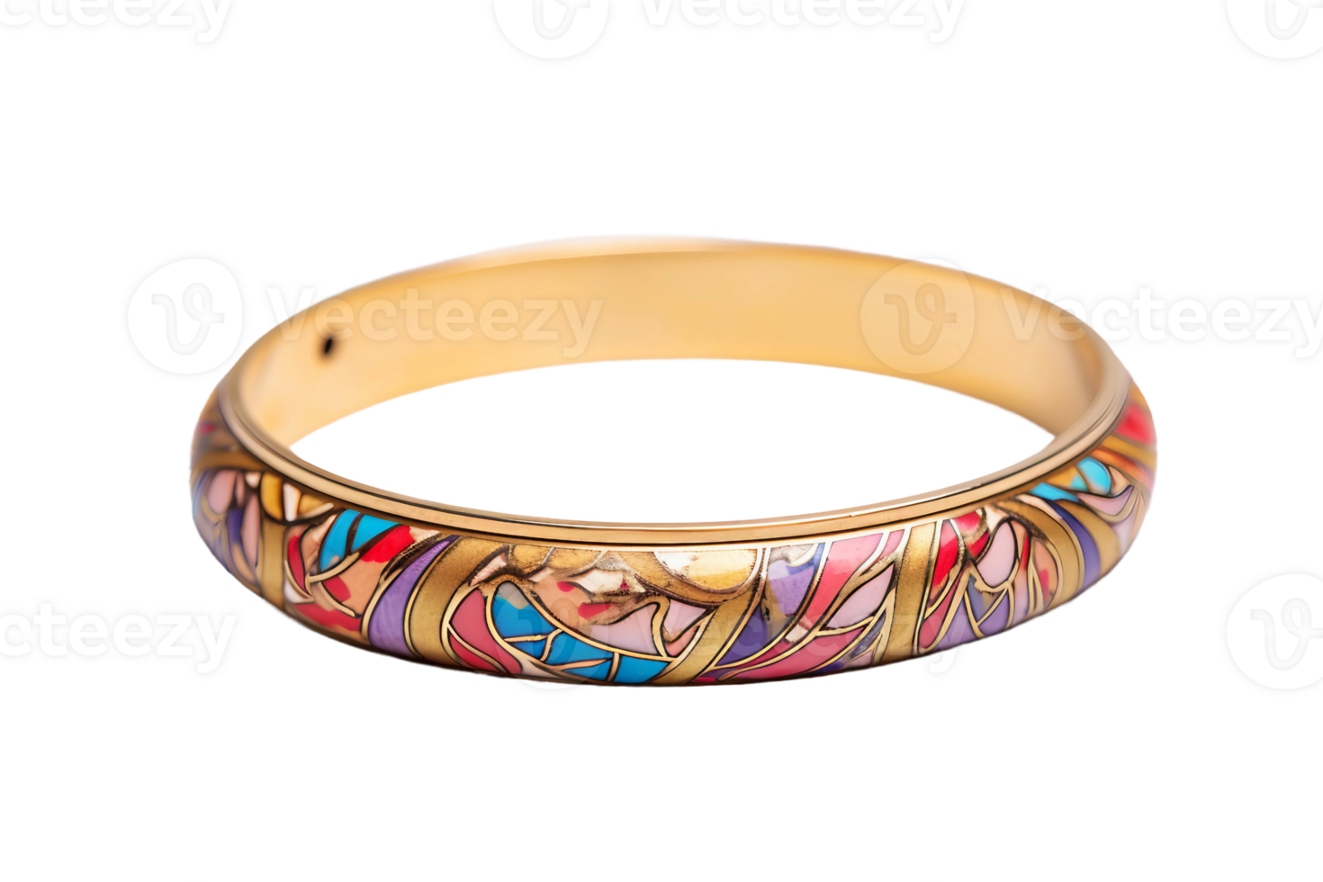 AI generated Bangle with Transparent Background. png