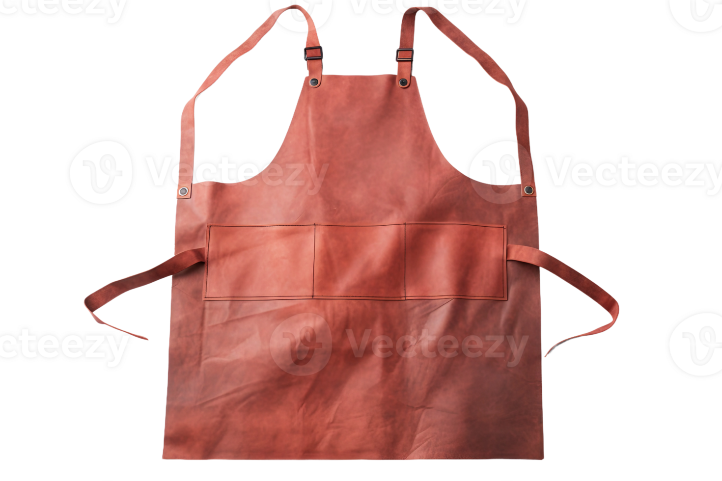 AI generated Leather Apron with Transparent Background. png