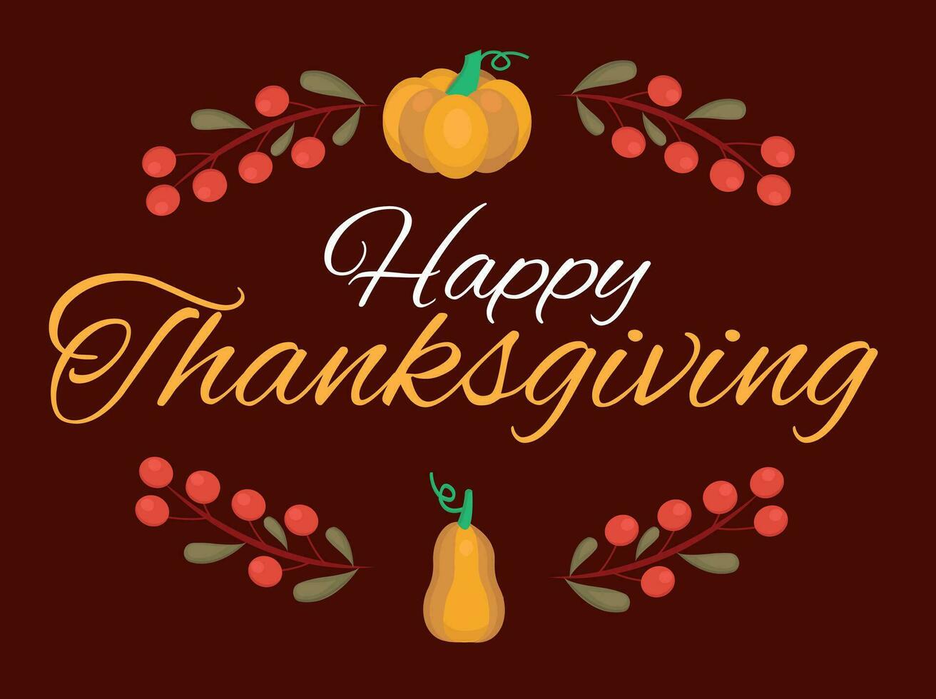 Thanksgiving vector illustration. Thanksgiving holiday icon set banner