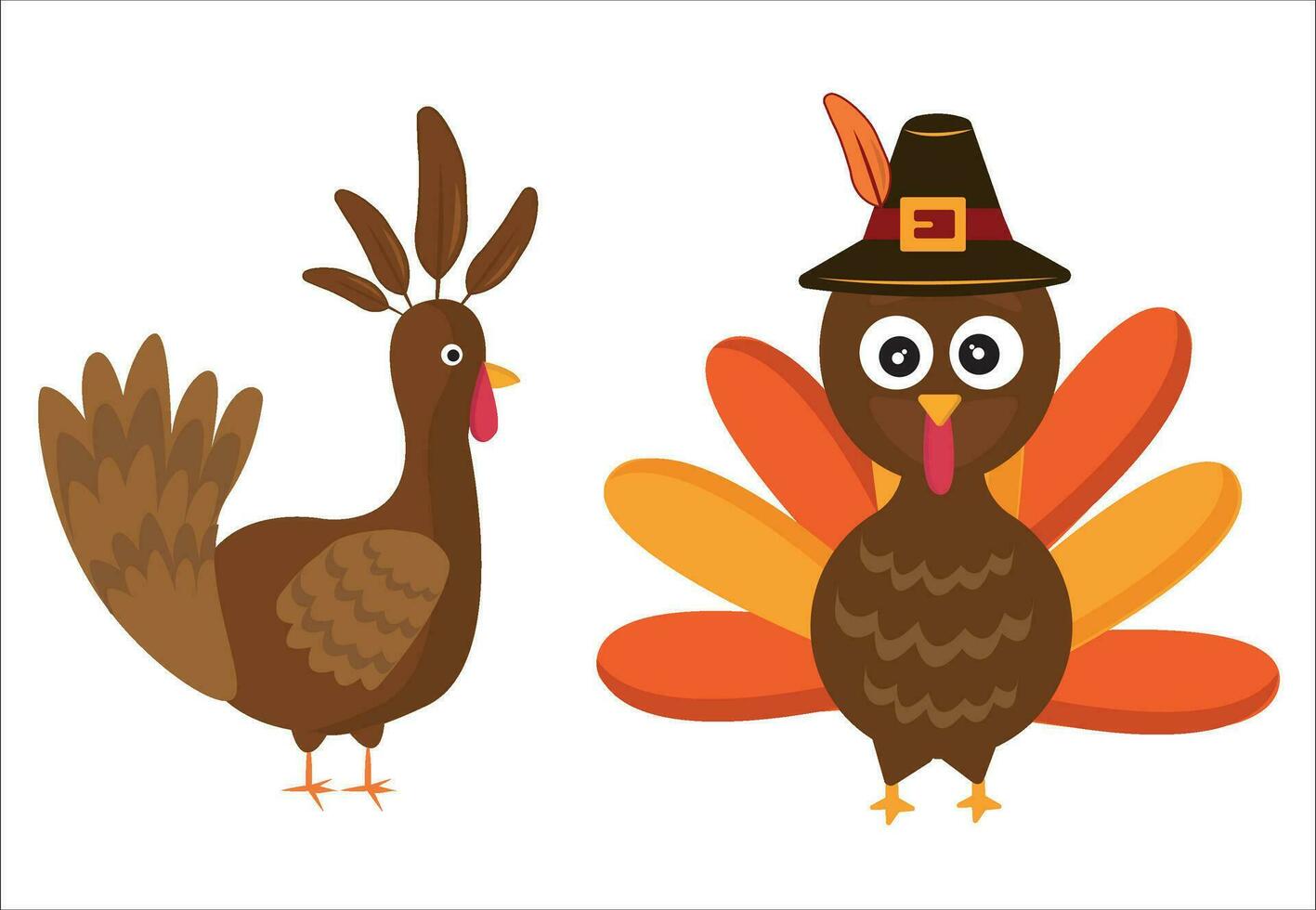 Thanksgiving vector illustration. Thanksgiving holiday icon set banner
