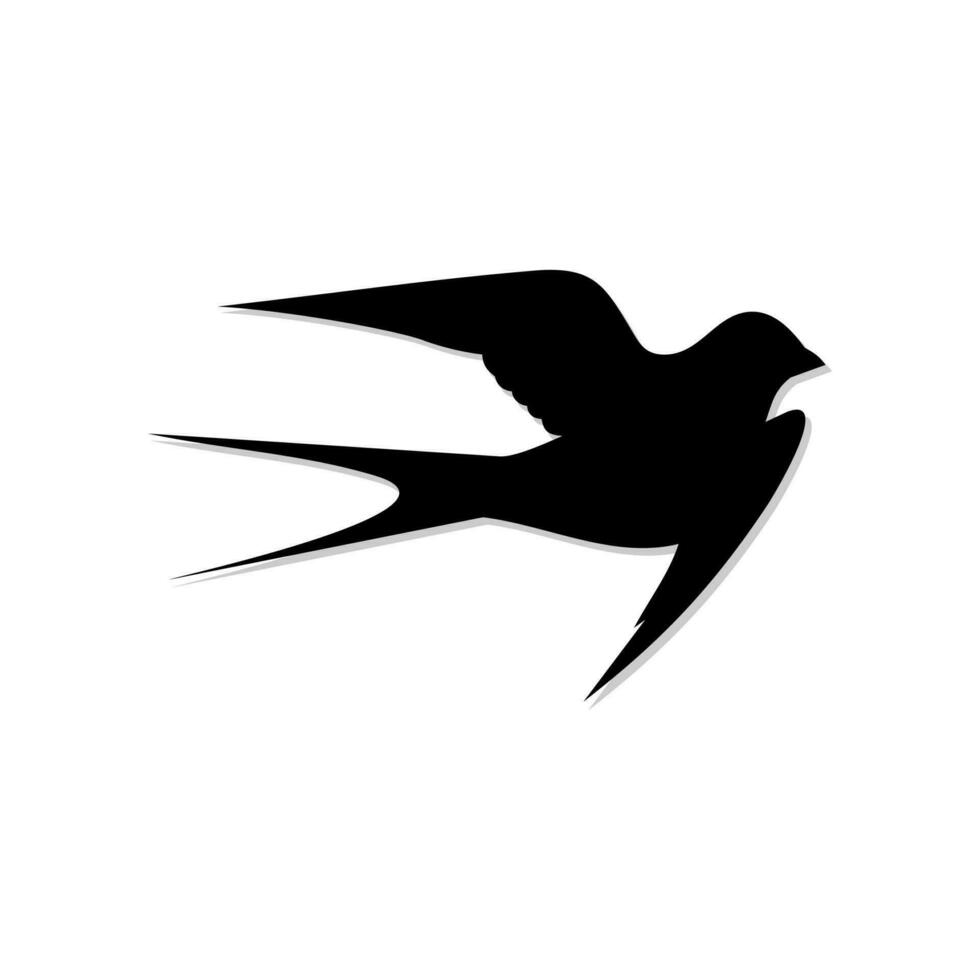 bird icon black vector