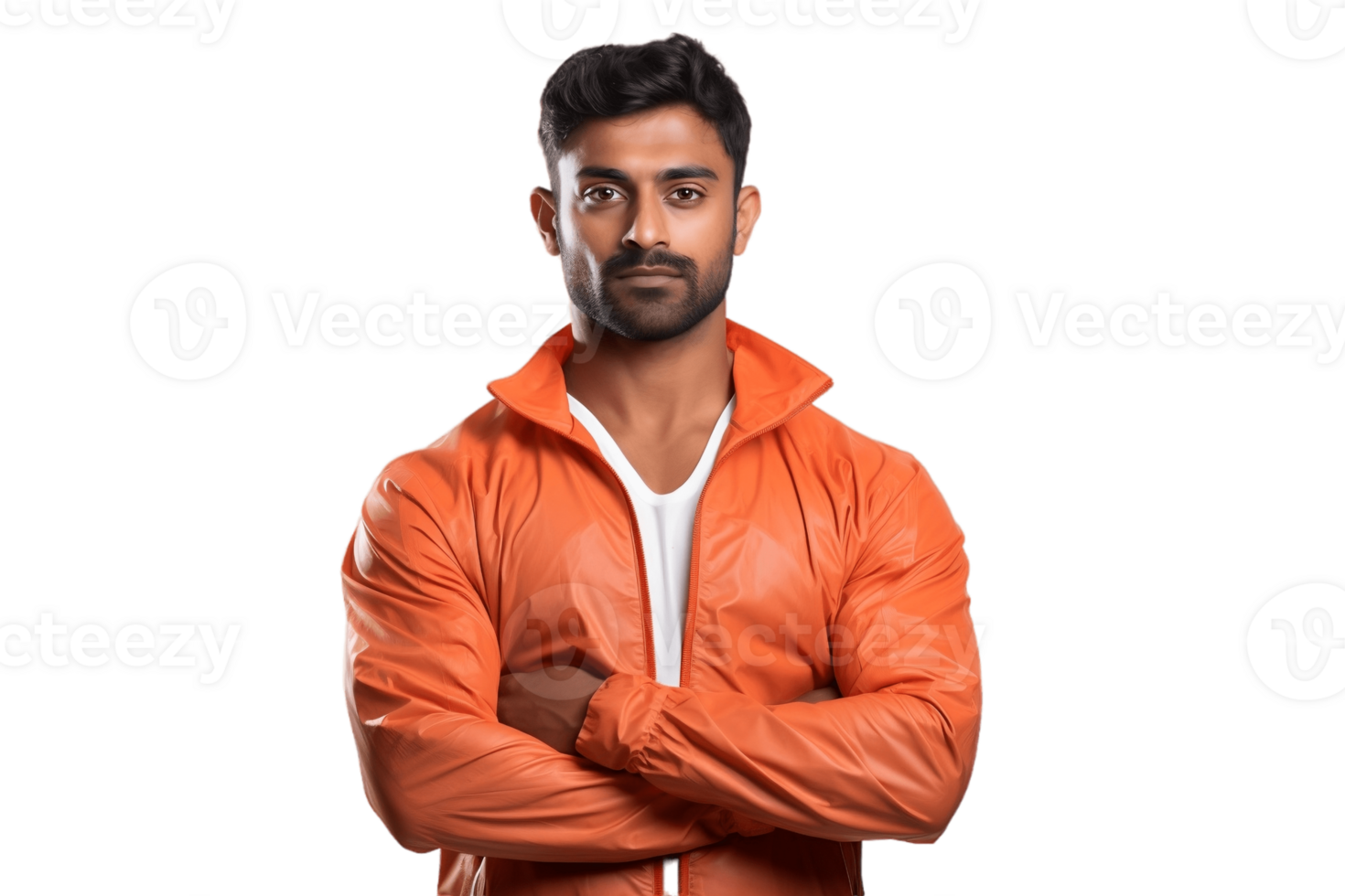 AI generated An Indian Athlete in Sports Attire on Transparent Background. AI png