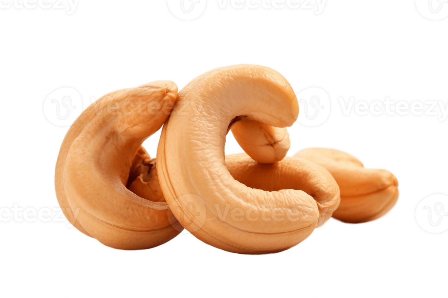 AI generated Cashew on Transparent Background. AI png