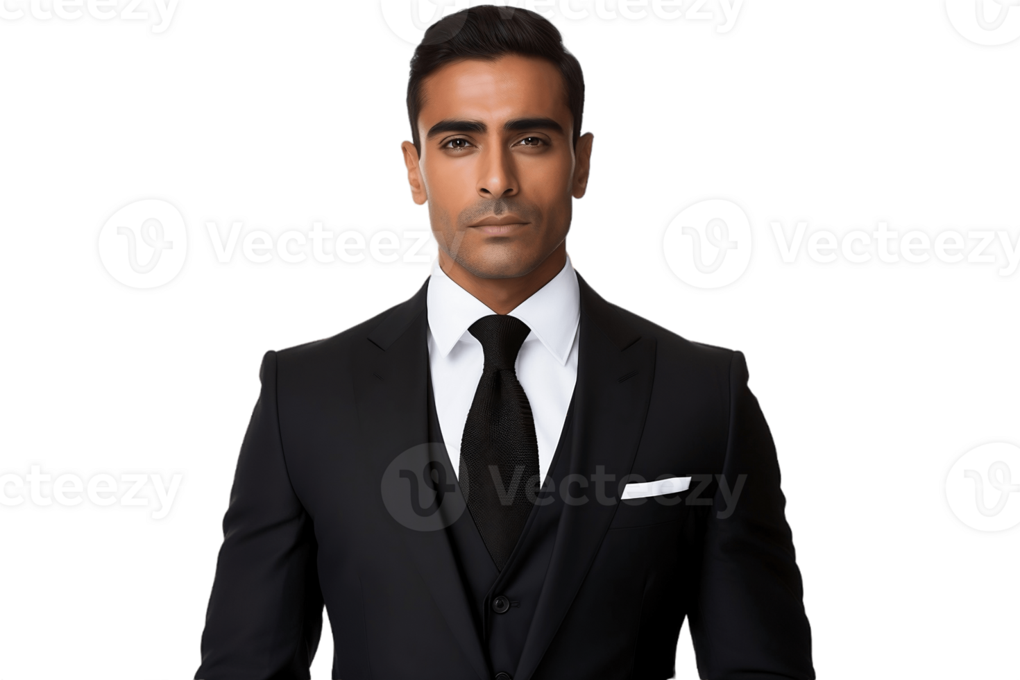 AI generated Confident Indian Man in a Formal Suit on Transparent Background. AI png