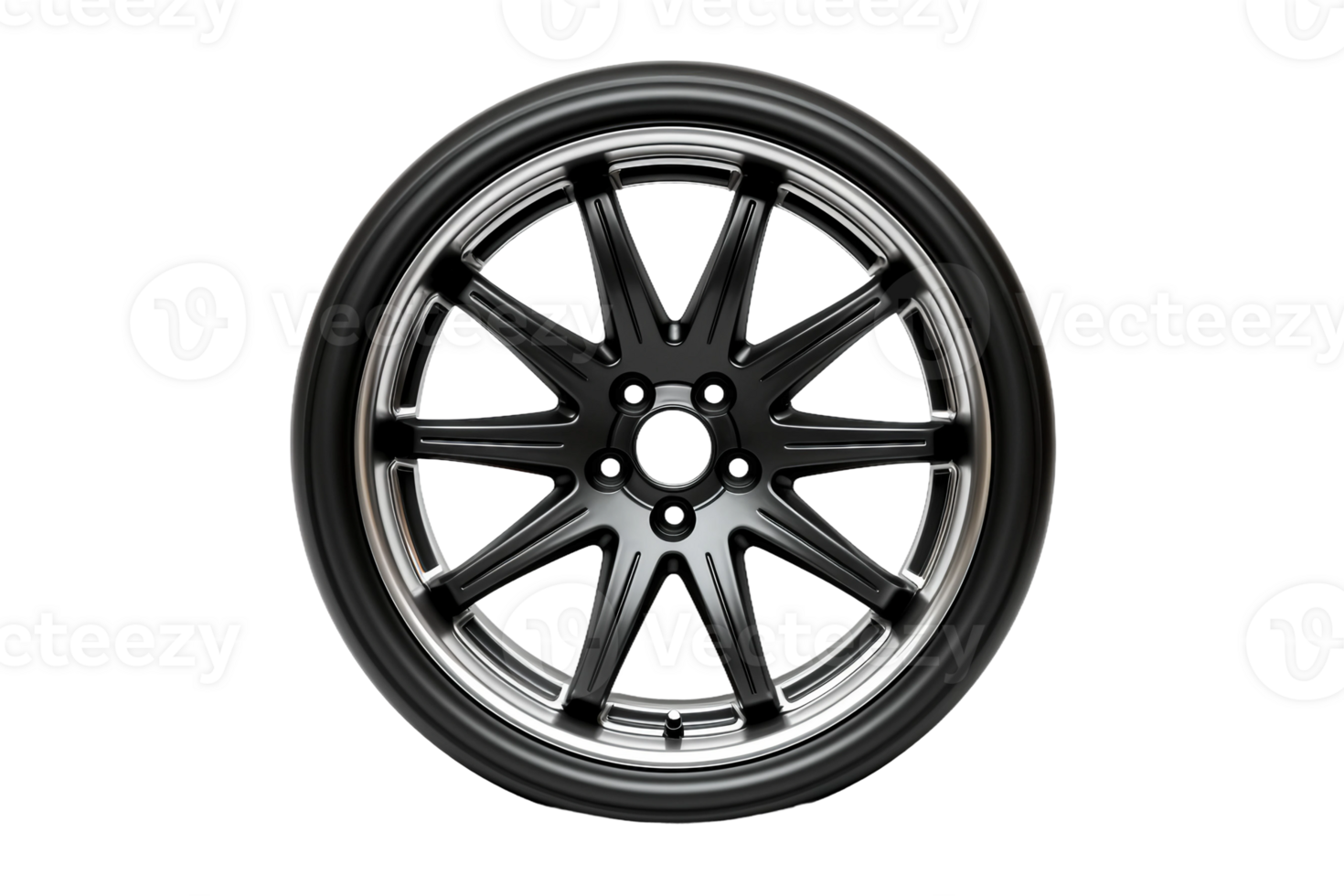 AI generated Car Rim with Transparent Background. png
