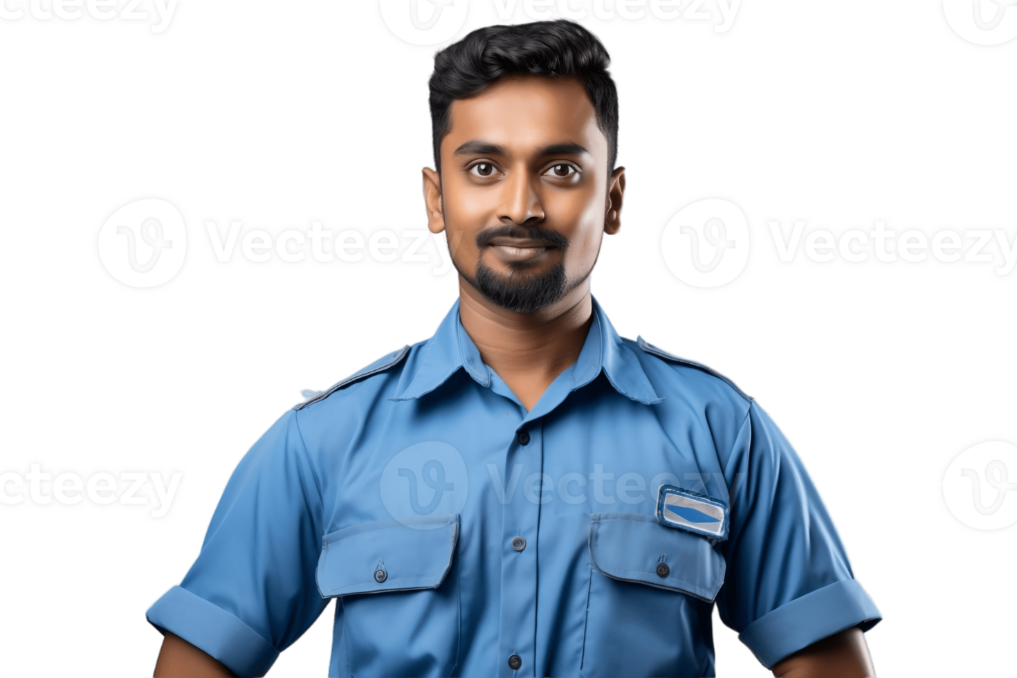 AI generated An Indian Mechanic Wearing a Uniform on Transparent Background. AI png