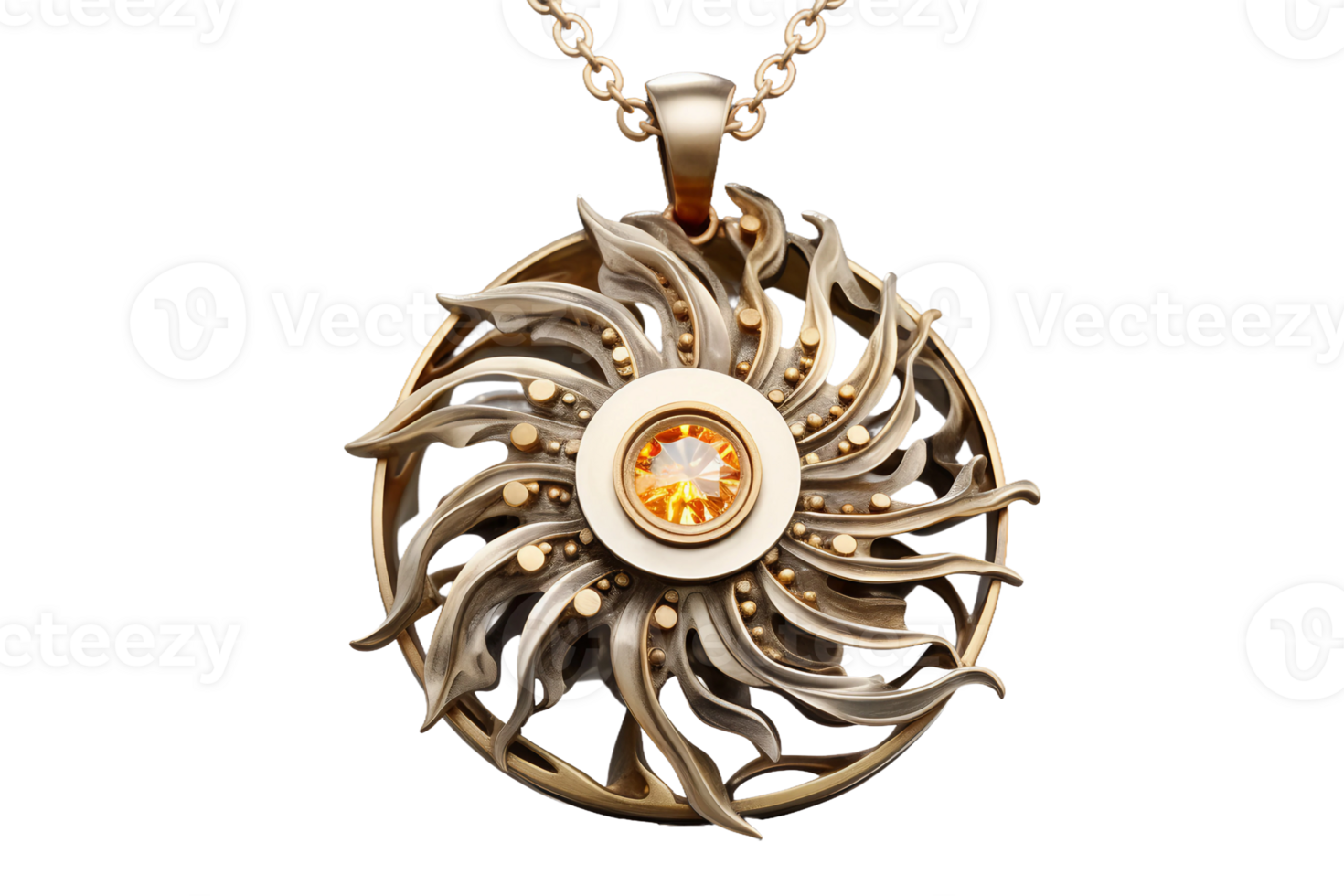 AI generated Pendant with Transparent Background. png