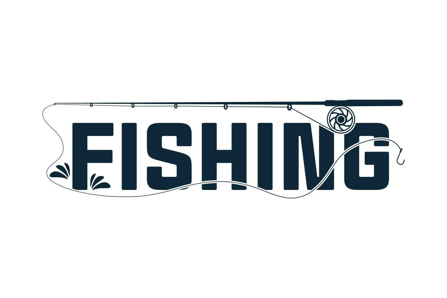 Fishing Logo Designs for Your Brand, Professional Fishing Logo Templates for Your Business, Stylish Fishing Typography, Creative Fishing Design, Fishing Logo, Fishing Typography vector