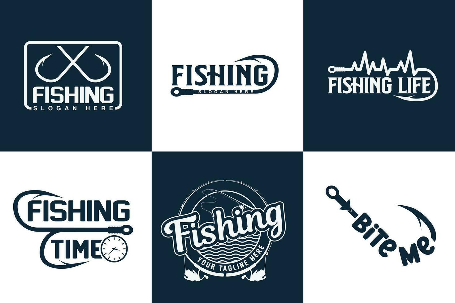 elegante pescar tipografía manojo, pescar logo diseño, pescar logo manojo, creativo pescar diseño, pescar entusiastas tee, único pescar tipografía camisa, de moda tipografía para pescadores vector