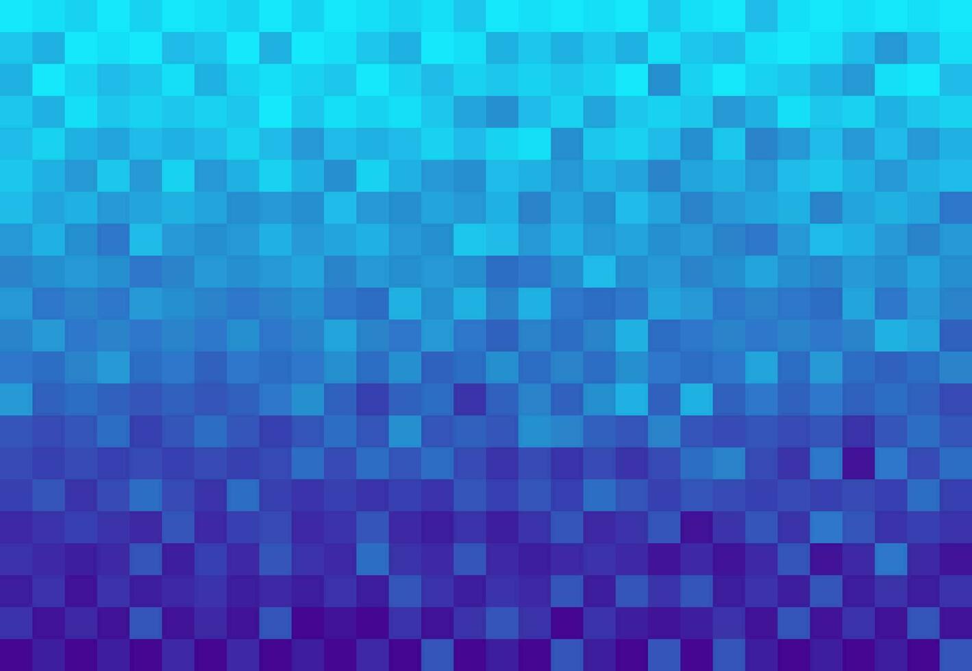 Blue mosaic pattern. Pixel color gradient. Vector illustration for your design project.