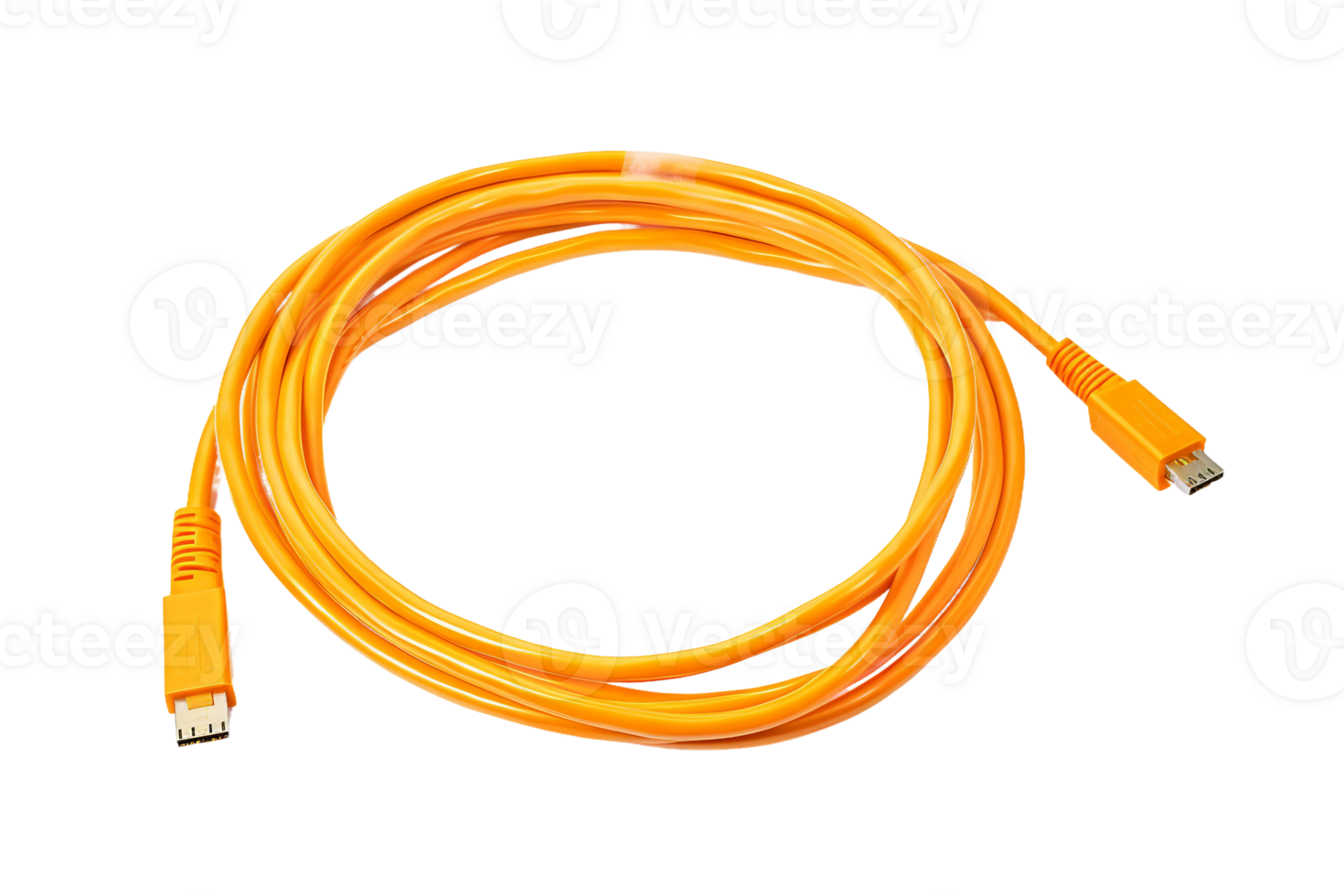 AI generated Ethernet Cable on Transparent Background. AI png