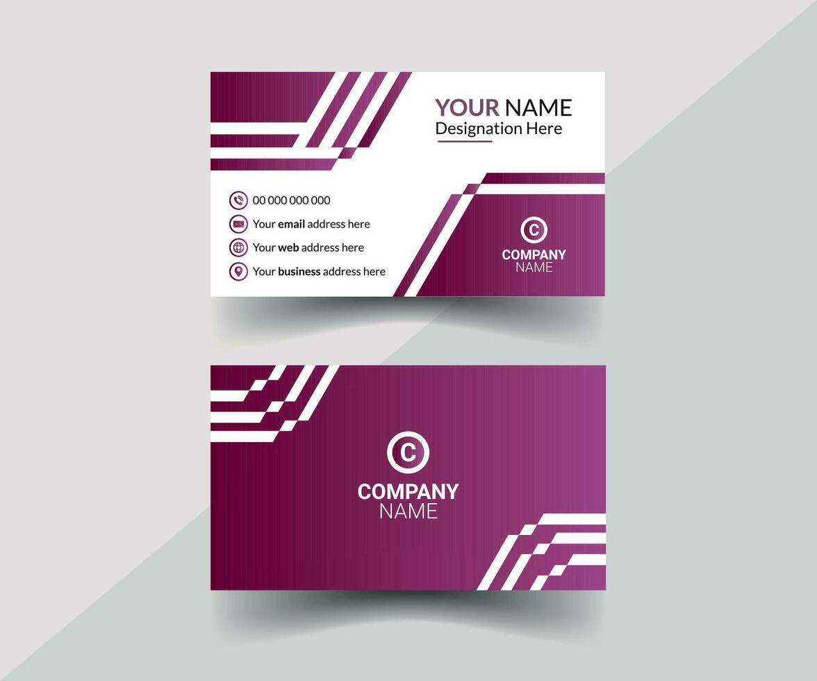 Modern Vector Business Card Template