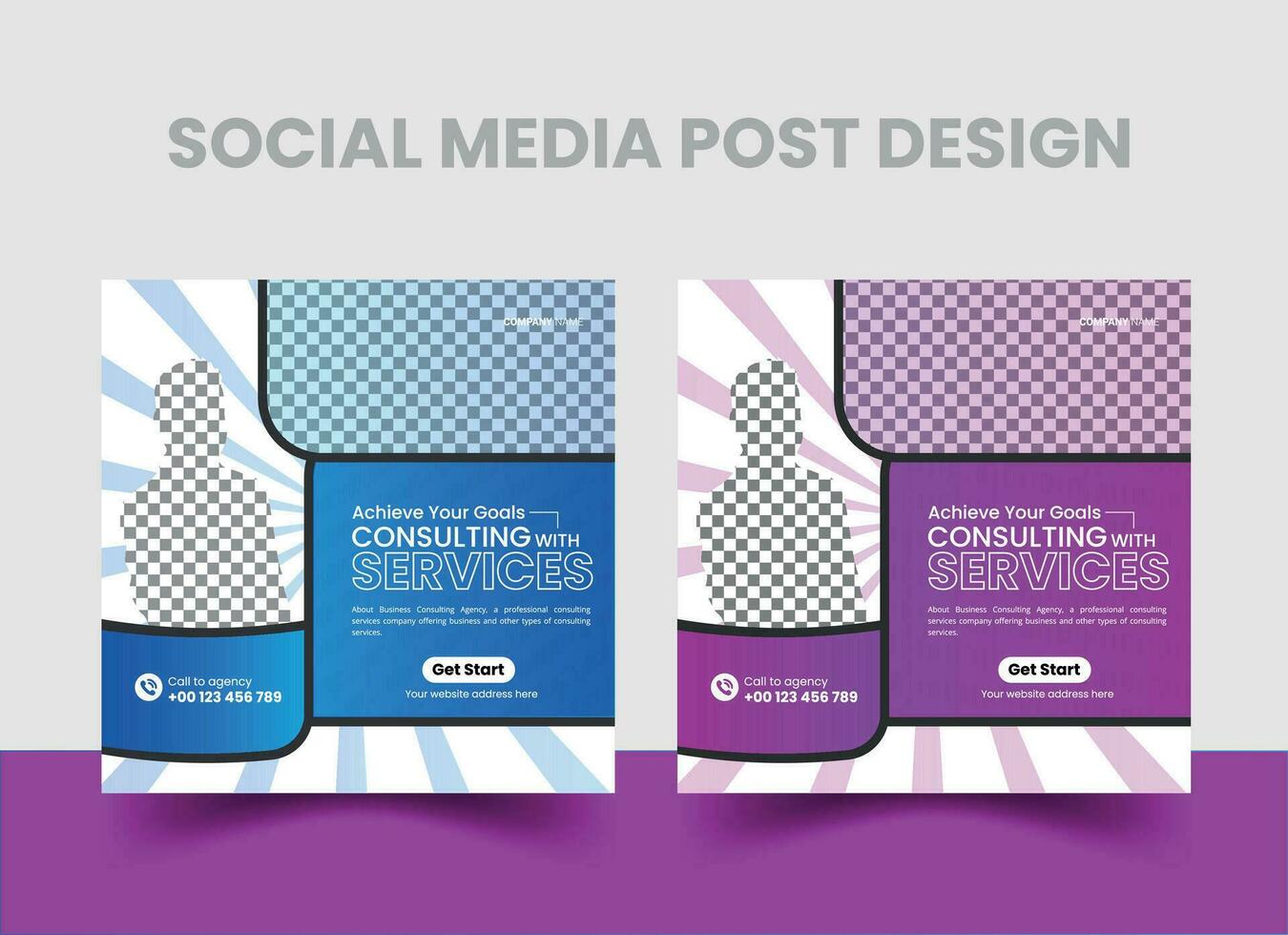 Free Vector Corporate Social media Post Design