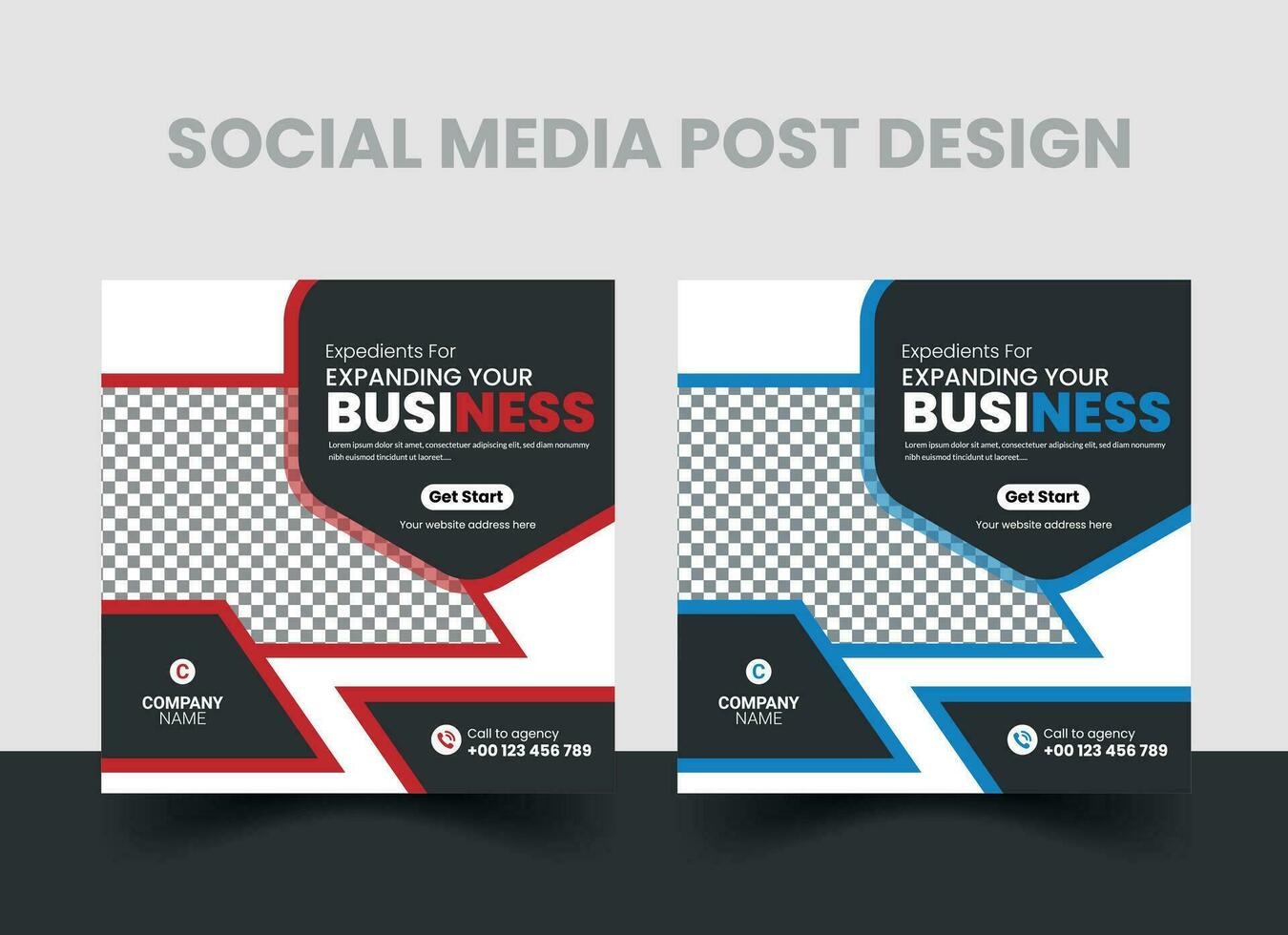 Modern Corporate Social Media Post Design vector
